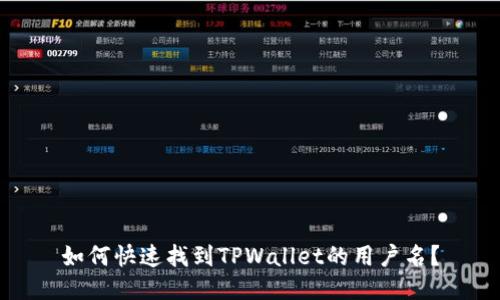 如何快速找到TPWallet的用户名？