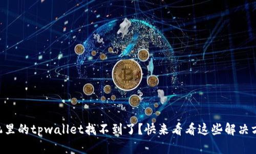 手机里的tpwallet找不到了？快来看看这些解决方案！